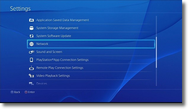 how to get to dns settings on ps4