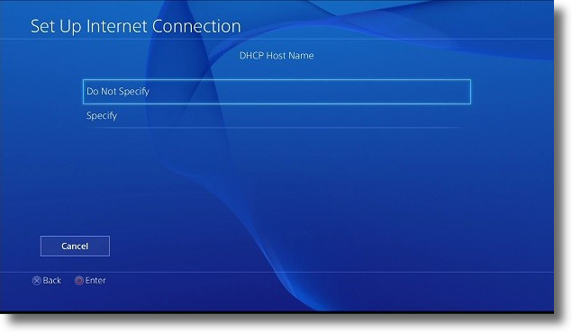 How to set up store internet connection on ps4