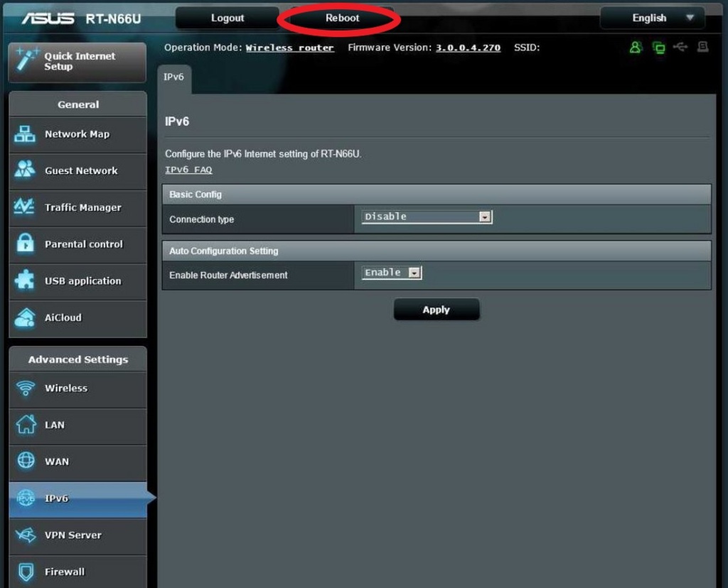 How to Disable IPv6 on your Asus Router | DNSFLEX